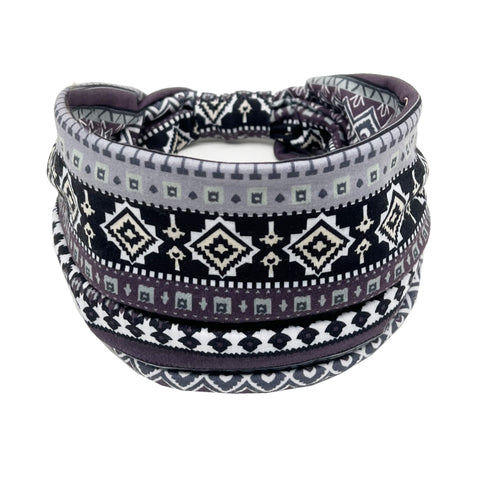 Bandeau pour cheveux avec fleurs de Datura, élastique et absorbant la transpiration, accessoires pour cheveux larges pour femmes