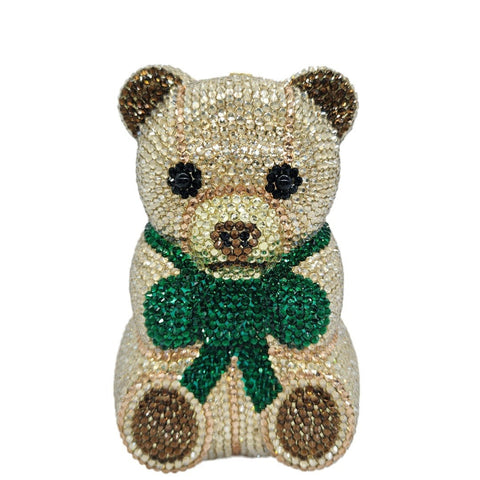Petit sac de soirée en diamant ours Sac de luxe Banquet diamant Sac à main de soirée animal