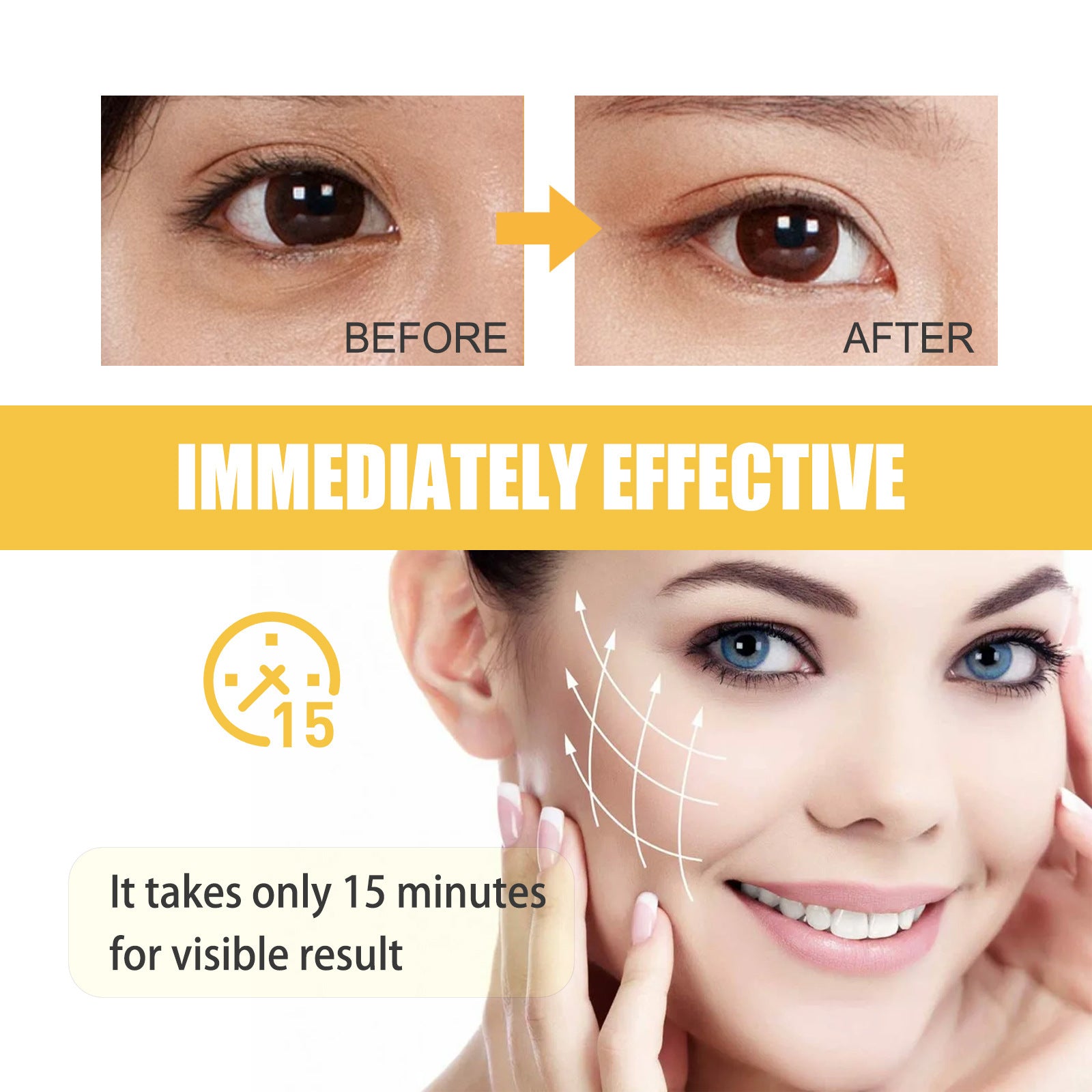 Collagen Eye Mask Patch Fading Wrinkle Eye Lines Moisturizing Anti-wrinkle