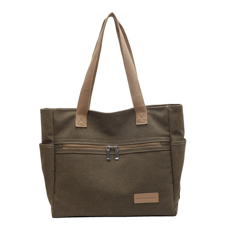 Canvas Shoulder Bags Women's Totes Handbag - Fashionner