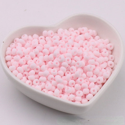 Perles de riz en verre Macaron Super Premium 4 mm