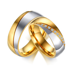 Stainless steel couple ring