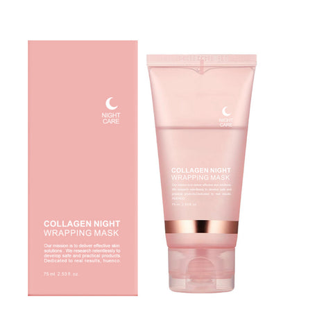 Masque de nuit peeling au collagène, étirable, nettoyant en profondeur, rajeunissant et hydratant