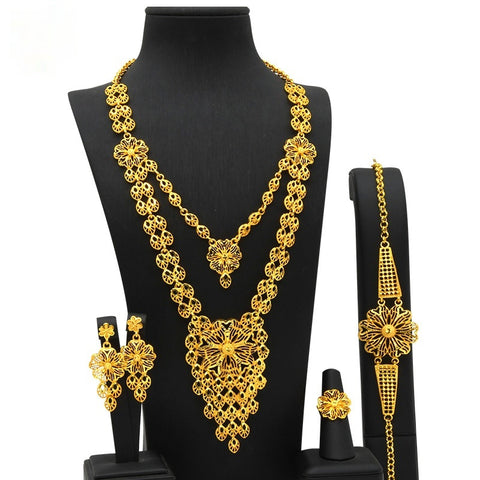 Buy Wedding Accessories Necklace Bracelet Ring Earrings online at Fashionner.