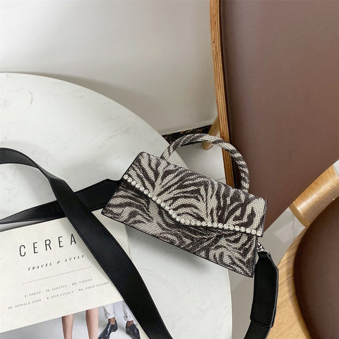 Luxury Leopard Diamonds Handbags Designer Brands Women Evening Bag - Fashionner