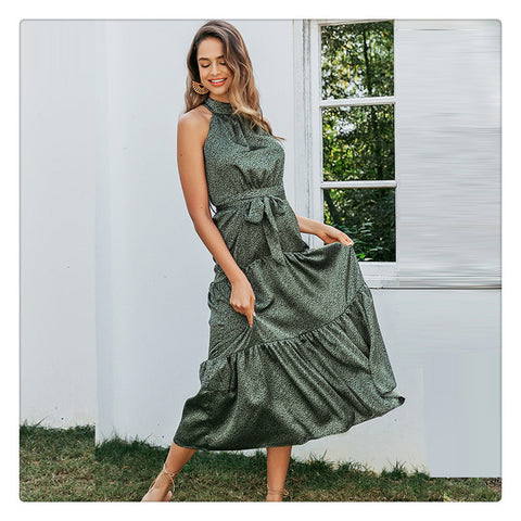 Printed midi dress