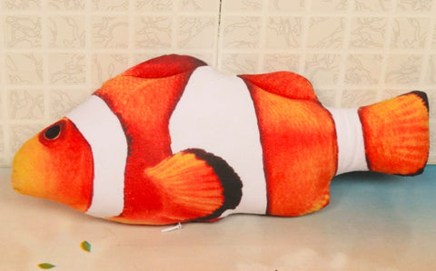 Version sans herbe à chat - Jouet électrique de simulation de poisson sauteur