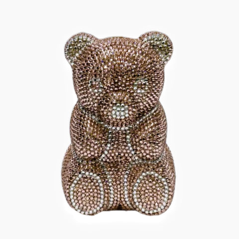 Petit sac de soirée en diamant ours Sac de luxe Banquet diamant Sac à main de soirée animal