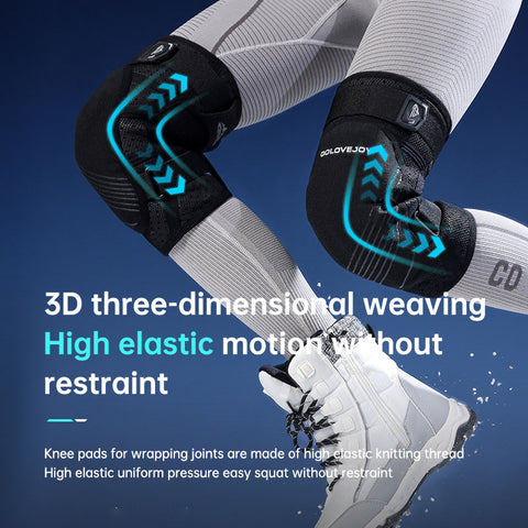 Genouillères de ski professionnelles en EVA épaissi pour l'extérieur, protection antichoc pour le patinage à roulettes, équipement de protection à double sangle