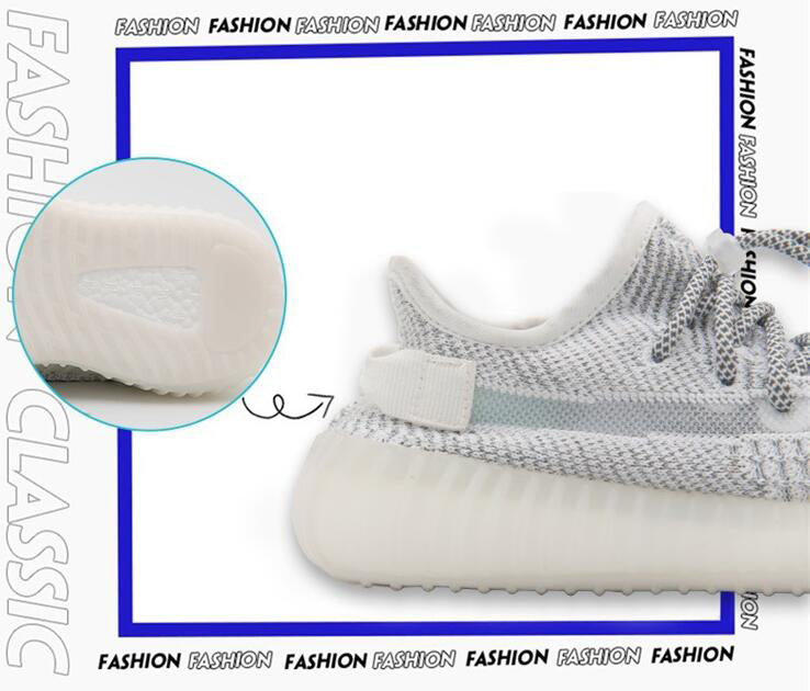 Ins super hot summer new men's and women's flying sports casual breathable coconut luminous running shoes children's shoes - Fashionner