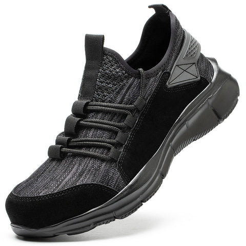 Labor Insurance Shoes Men's Anti-Smashing And Anti-Piercing Summer Breathable Steel-Toed Work Shoes Protective Shoes - Fashionner