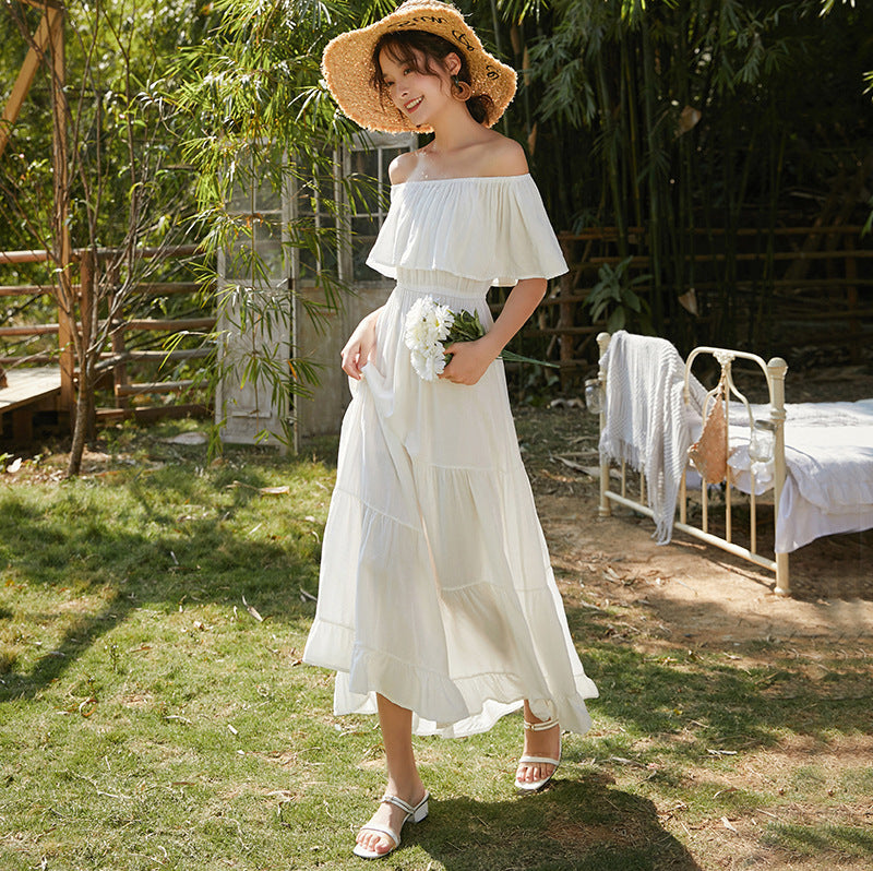 Buy One-Shoulder Dress Boho Beach online at Fashionner.
