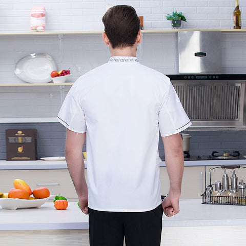 Hotel Chef Uniform Short-sleeved Overalls Restaurant