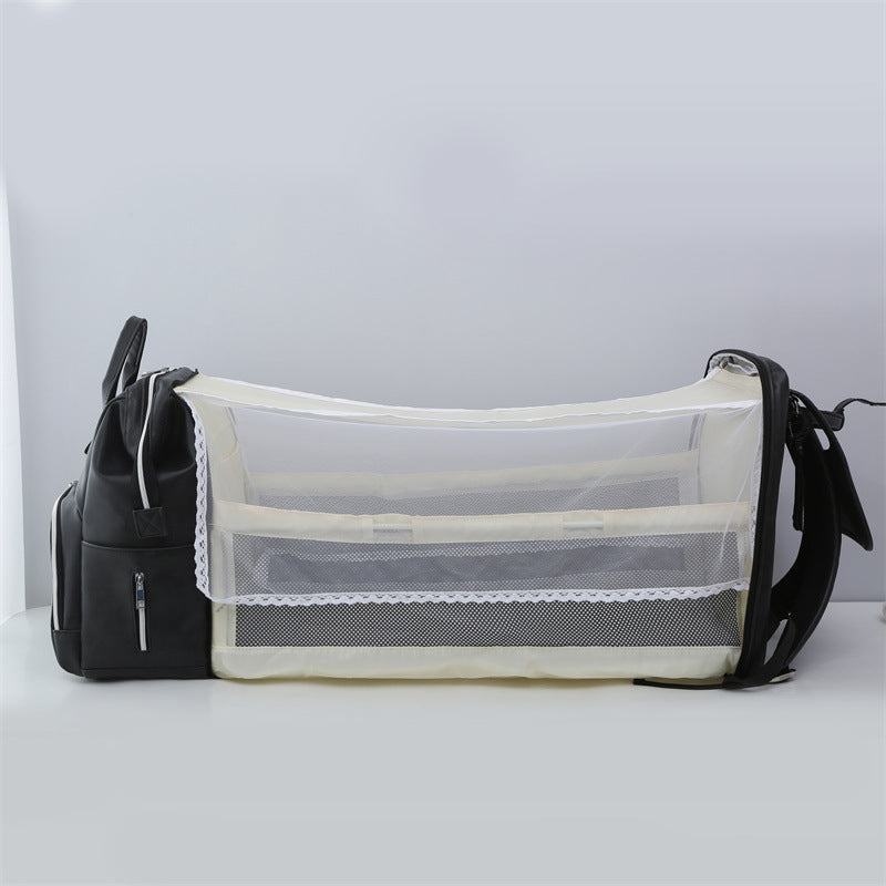 Portable Shoulder Multi-functional Dry Wet Separation Anti-mosquito Baby Diaper Bag - Fashionner