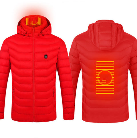 Nouvelle veste chauffante électrique USB en coton, manteau chauffant, vêtements thermiques, gilet chauffant pour homme, hiver