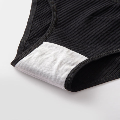 Women's Cotton Breathable Threaded Briefs - Fashionner