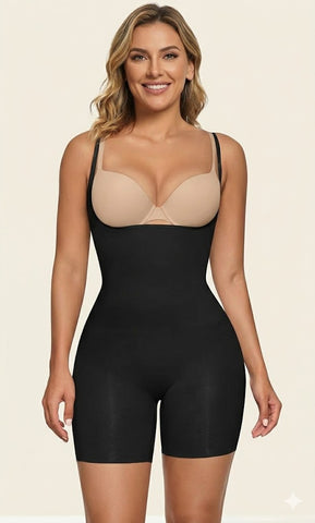Buy Open Bust Shapewear Tummy Control Bodysuits For Women Seamless Compression High Waisted Body Shaper online at Fashionner.