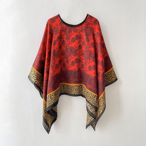 Silk Scarf Artificial Silk Sunscreen Scarf For Women Pullover Shawl - Fashionner