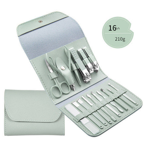 Professional Scissors Nail Clippers Set Ear Spoon Dead Skin Pliers Nail Cutting Pliers Pedicure Knife Nail Groove Trimmers - Fashionner
