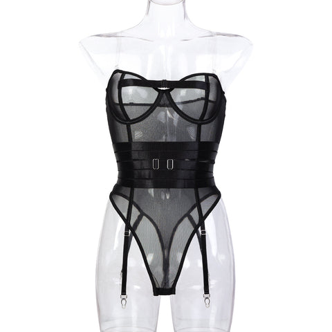 Buy Strapless Bustier-style Shapewear Waist Cincher Bodysuit online at Fashionner.