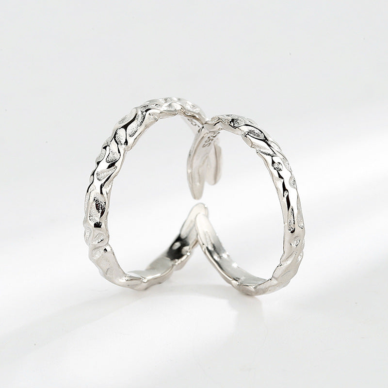 Sterling Silver Couple Ring Korean Male And Female Couple Ring
