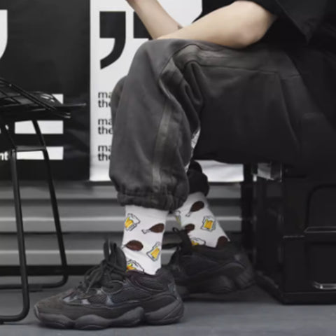 Cartoon Socks, Children's Mid Length Socks, Trendy Street Internet Celebrities - Fashionner