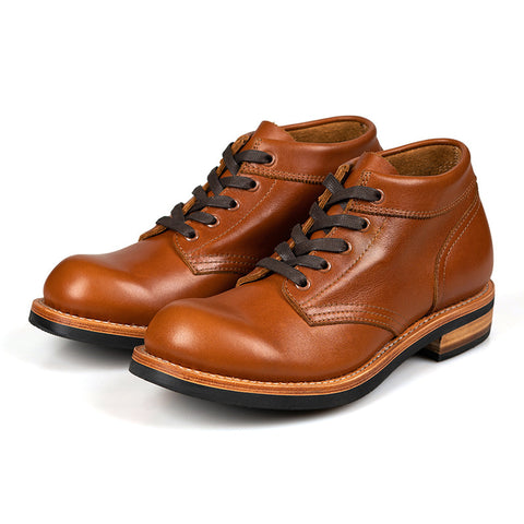 Baskets basses en cuir pour hommes, à bout rond, style décontracté
