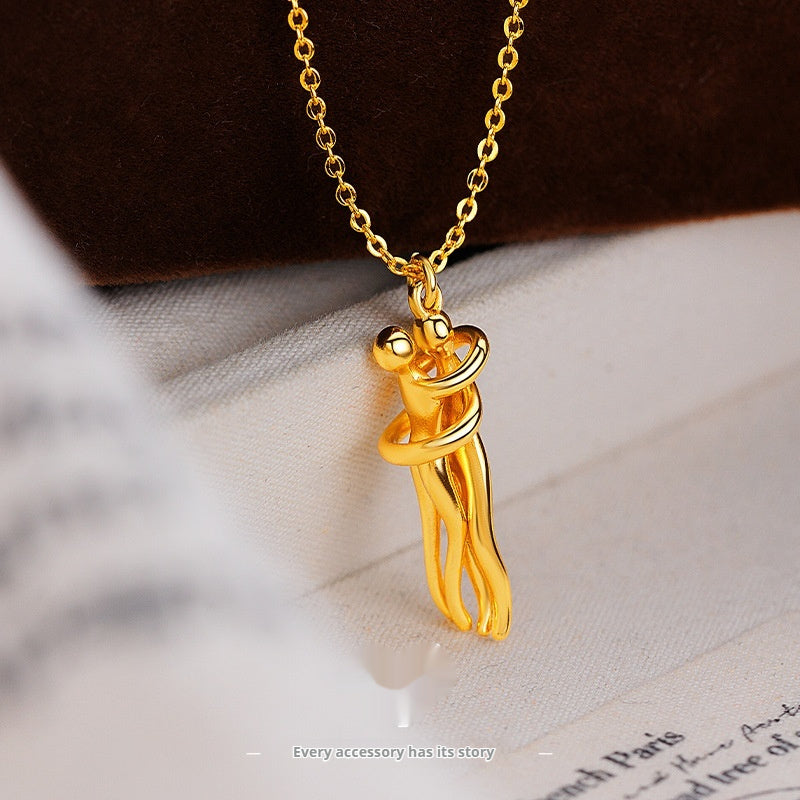 Buy Hug Necklace Creative Design Clavicle Chain Necklace online at Fashionner.