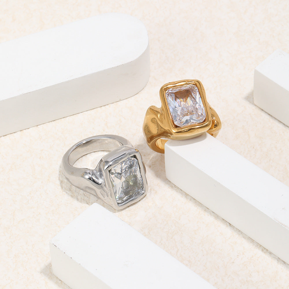 Buy Fashionable And Minimalist Stainless Steel Ring online at Fashionner.