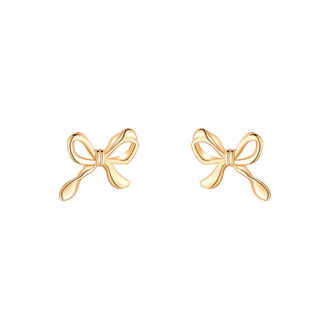 Minimalist Cool-style Bow Stud Earrings For Women