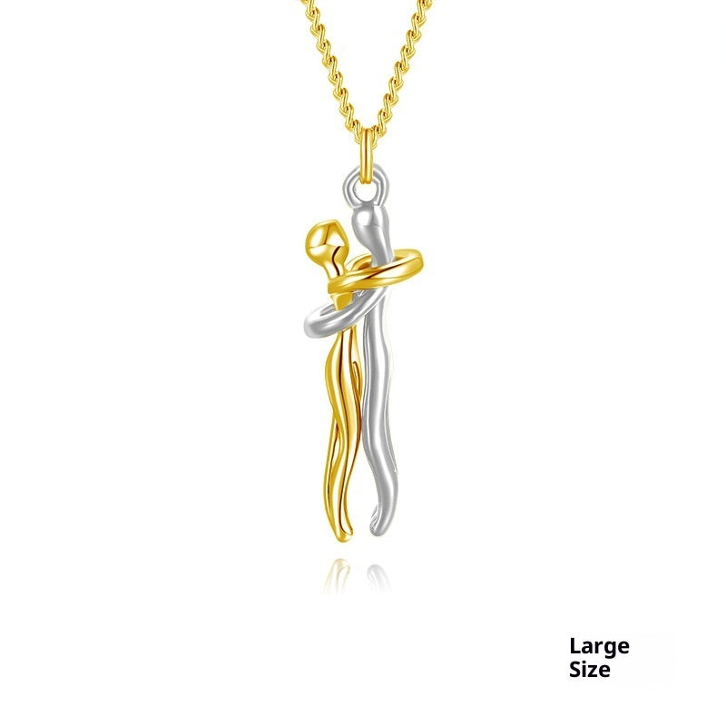 Buy Embrace Emotional Expression Collarbone Pendant Necklace online at Fashionner.