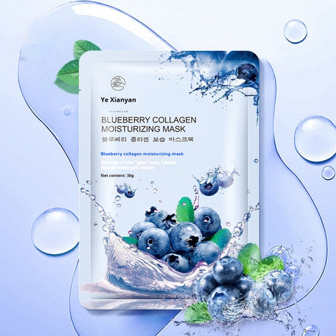 Masque Hydratant Collagène Myrtille 30g Aloès Nicotinamide
