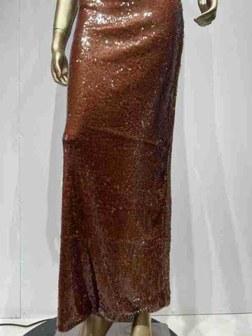 Robe bandoulière marron à paillettes Banquet High Street