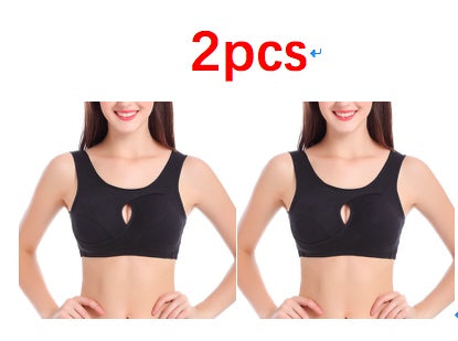 Soutien-gorge Grande Taille pour Femmes, Coton Anti-Choc, Haut de Nuit, Sans Boucles, Lingerie Sans Armature avec Coussinets Amovibles