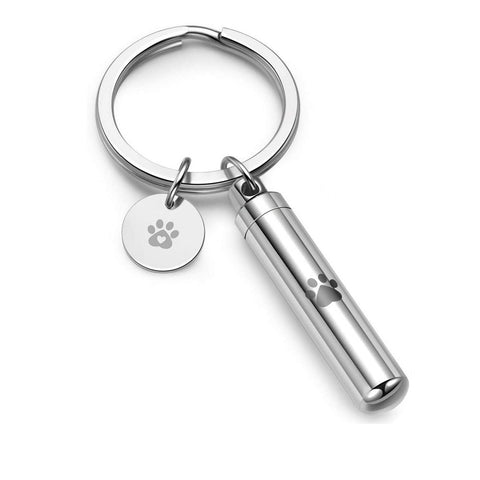 Pendentif cylindrique pour cendres cinéraires, souvenir