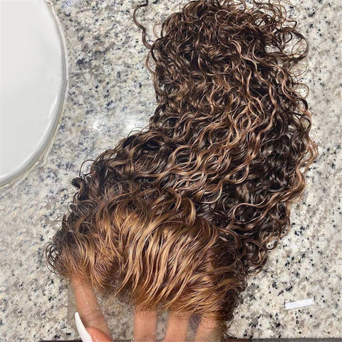 Bandeau de surlignage de cheveux naturels en dentelle frontale Wi