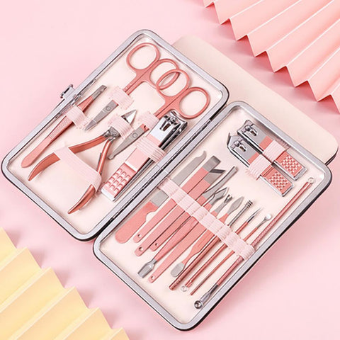 Professional Scissors Nail Clippers Set Ear Spoon Dead Skin Pliers Nail Cutting Pliers Pedicure Knife Nail Groove Trimmers - Fashionner