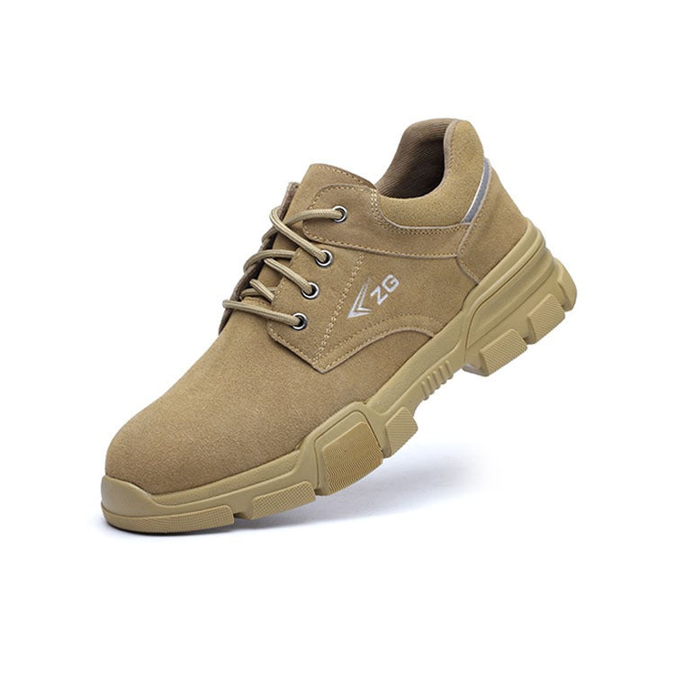 Summer labor protection shoes anti-smash anti-puncture wear protection safety shoes steel baotou soft sole - Fashionner