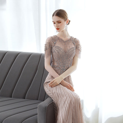 Robe de Soirée Sirène de Luxe pour Dames, pour Banquet