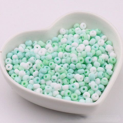 Perles de riz en verre Macaron Super Premium 4 mm