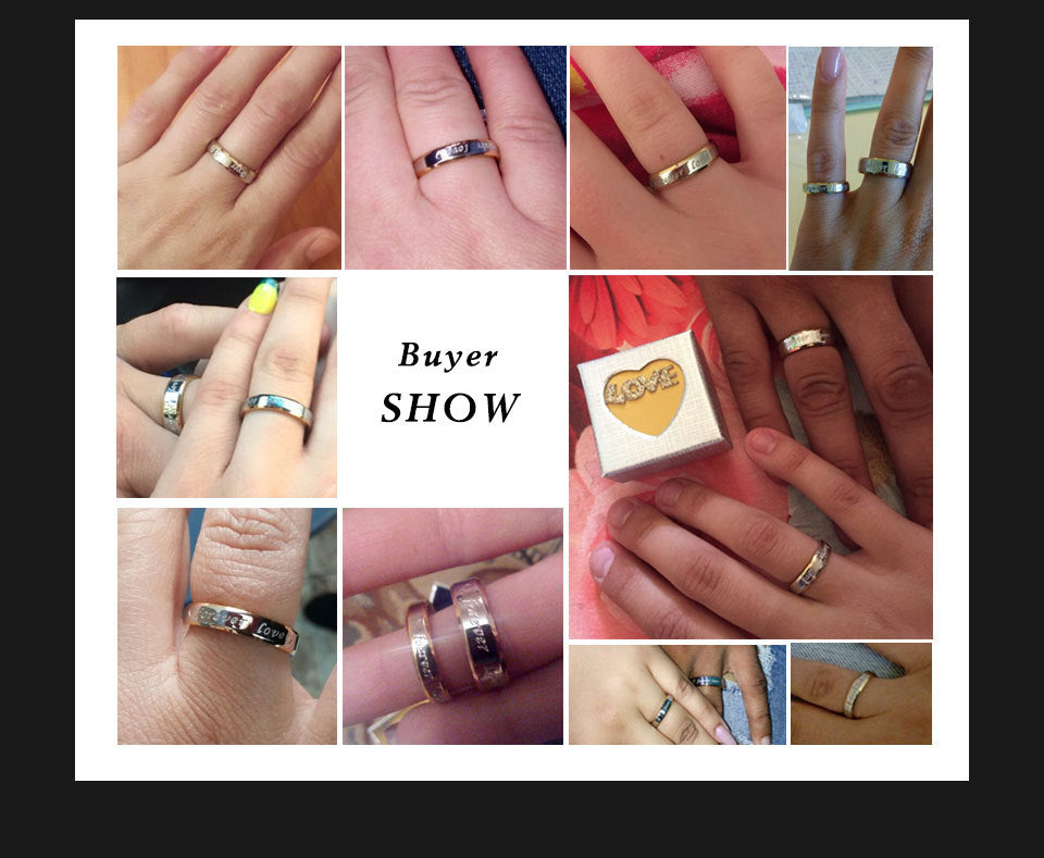 Forever Love Couple Ring Set