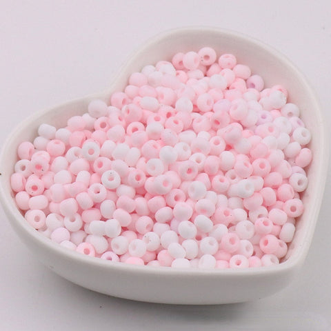 Perles de riz en verre Macaron Super Premium 4 mm