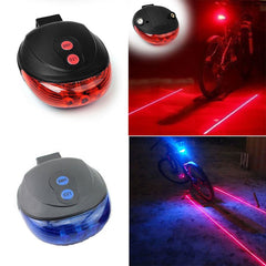 Bicycle Tail Light (5LED+2Laser) - Fashionner
