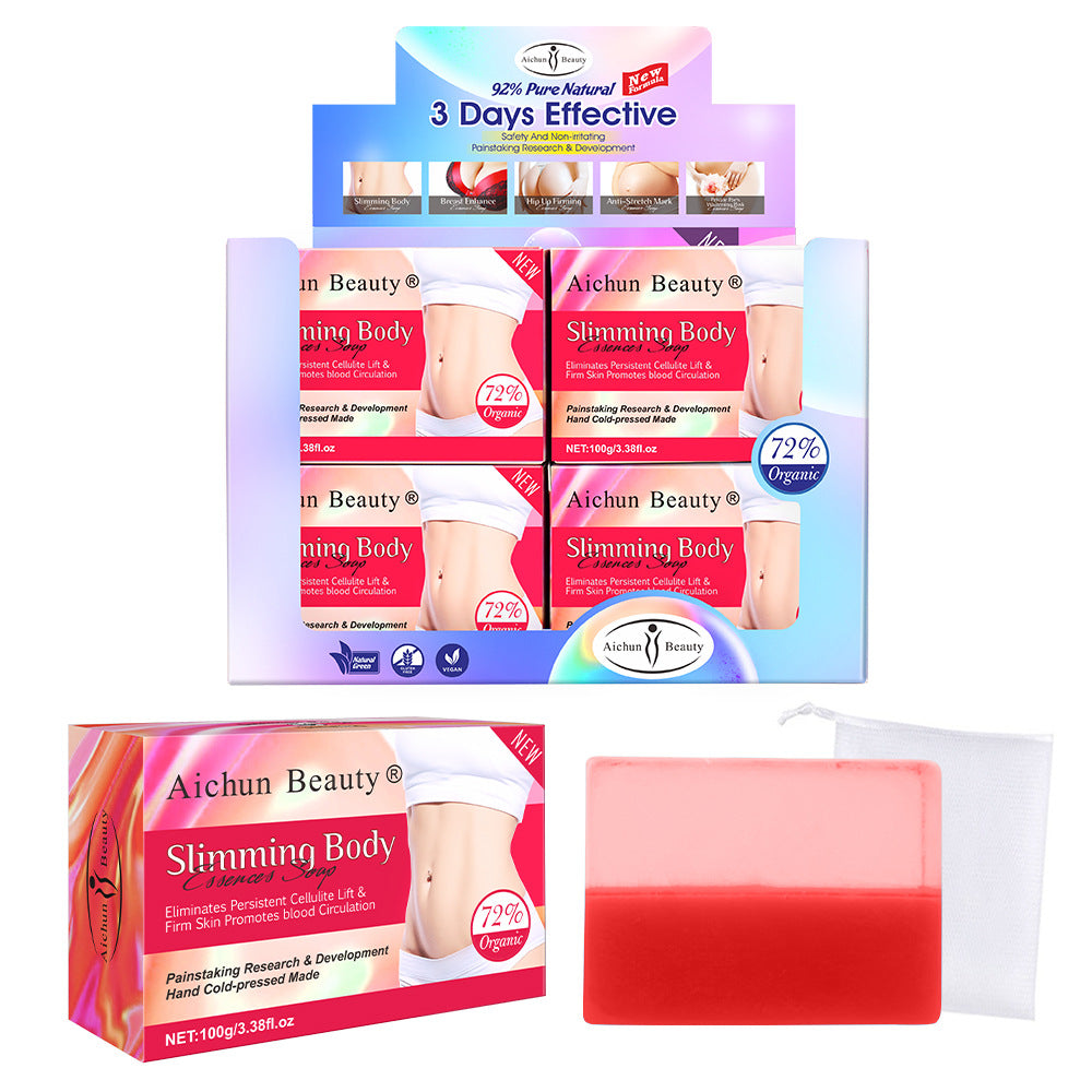 Body Sculpting Two-Color Handmade Soap Body Skin Curve Lift Moisturizing Moisturizing Mild Skin Care Handmade Soap - Fashionner