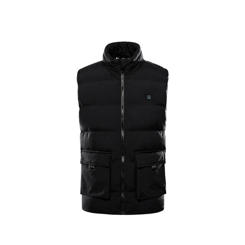 Gilet intelligent chauffant électrique, gilet pour homme pour chaleur hivernale et port extérieur.