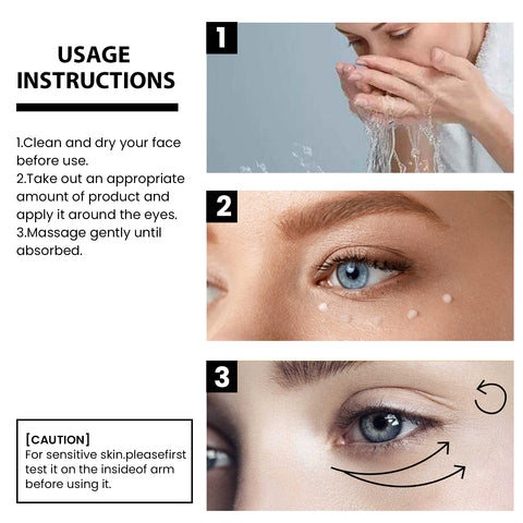 EELHOE Instant Firming Eye Cream, Reduces Wrinkles, Dark Circles And Bags Under The Eyes, Hydrates And Tightens Eyes Cream