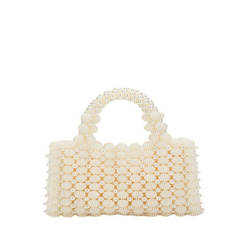 Sac à main de dîner perlé Bayberry Ball Robe Design de niche tissé à la main Sac carré Bayberry perlé