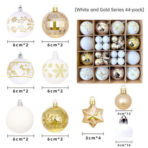 Décoration de Noël 6cm boule électrolytique boule en plastique boule peinte de forme spéciale cadeau de boule de Noël pendentif de sapin de Noël