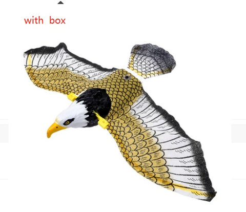 Simulation Oiseau Chat Jouets Interactifs pour Animaux de Compagnie Aigle Volant Suspendu Jouets Taquins pour Chatons Chiens Animaux Accessoires pour Chats Fournitures