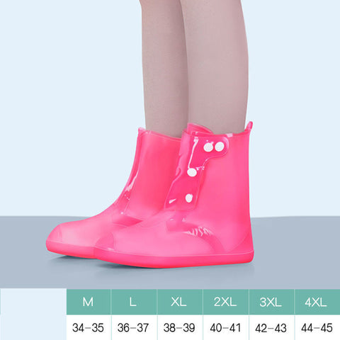 Nouvelles Couvre-Chaussures Imperméables Hautes Réutilisables en PVC Blanc pour Femmes